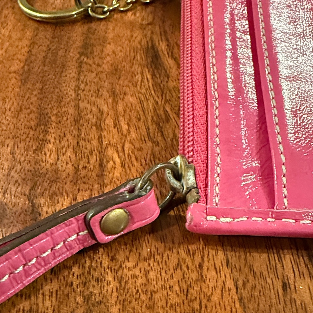 Coach Pink Leather Women's Wallet - Picture 8 of 12